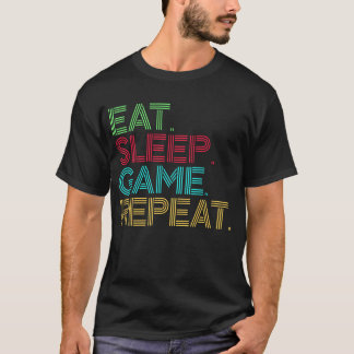 Eten Slapen Game Herhalen Grappig T-shirt