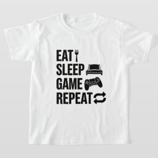 Eten Slapen Gamen Herhalen Gamen T-shirt