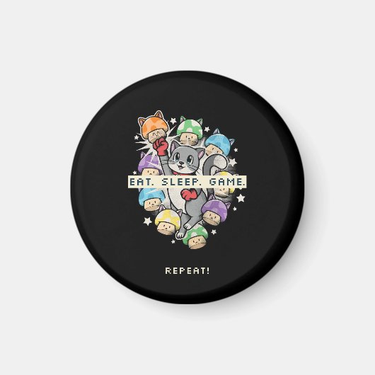 Eten, Slapen, Gamen, Herhalen Magneet (Voorkant)