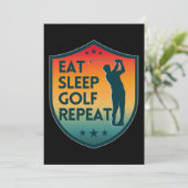 ETEN SLAPEN GOLF HERHAAL KAART (Staand voorkant)