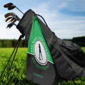 Eten Slapen Golf Herhalen Groene Golfster Golfhanddoek
