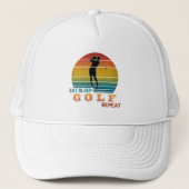 Eten Slapen Golf Herhalen Trucker Pet (Voorkant)