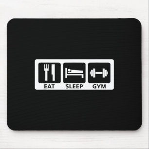 Eten Slapen Gym Fitness Trainer Workout Cadeau Muismat