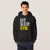 Eten, slapen, gymnastiek hoodie (Voorkant volledig)
