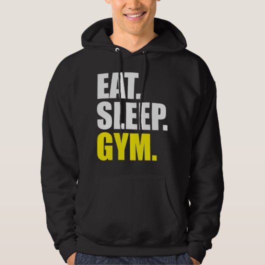 Eten, slapen, gymnastiek hoodie (Voorkant)
