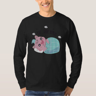 Eten Slapen Herhalen Schattig Klein Biggetje In Be T-shirt