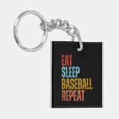 ETEN SLAPEN HONKBAL HERHALEN SLEUTELHANGER (Voorkant Links)