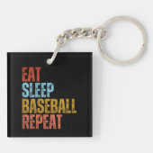 ETEN SLAPEN HONKBAL HERHALEN SLEUTELHANGER (Achterkant)