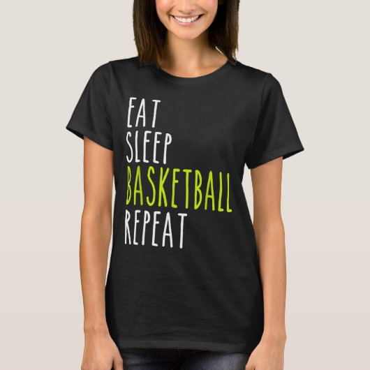 Eten Slapen Honkbal Herhalen T-shirt (Voorkant)