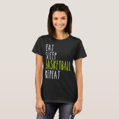 Eten Slapen Honkbal Herhalen T-shirt (Voorkant volledig)
