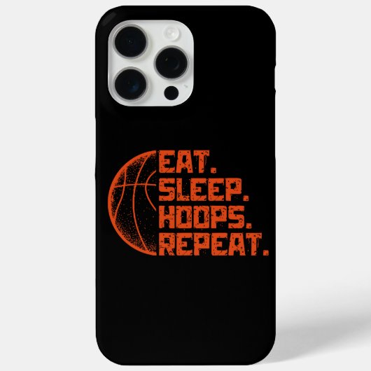 Eten Slapen Hoops Herhalen Basketbal Grappige Cita Case-Mate iPhone Case (Achterkant)