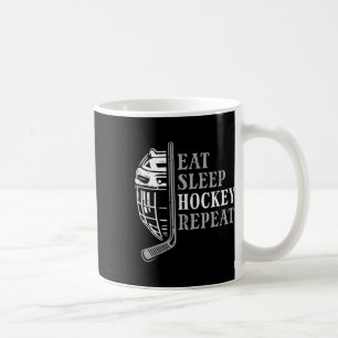 Eten Slapen IJshockey Herhalen Grappige Sport Spel Koffiemok