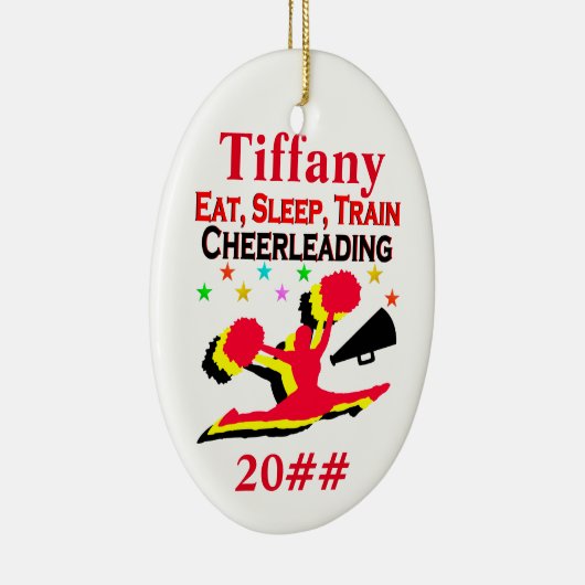 ETEN, SLAPEN, JUICHEN GEPERSONALISEERD EN GEDATEER KERAMISCH ORNAMENT (Rechts)