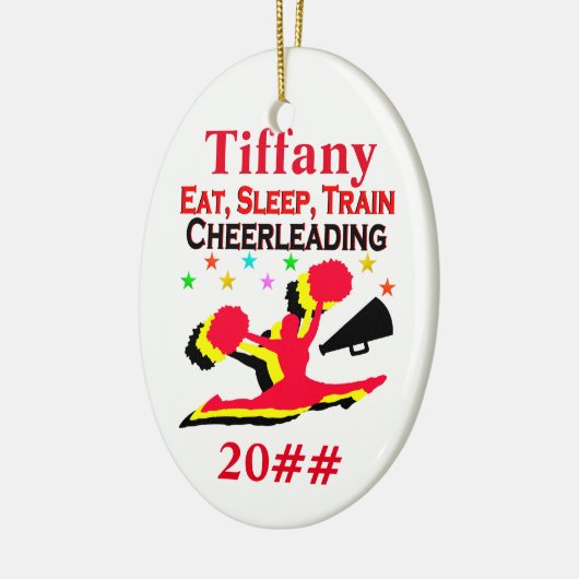 ETEN, SLAPEN, JUICHEN GEPERSONALISEERD EN GEDATEER KERAMISCH ORNAMENT (Links)