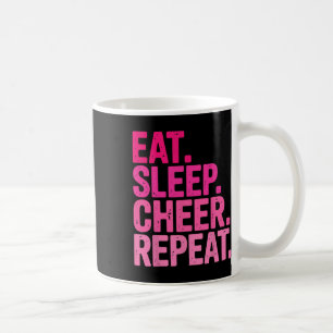 Eten Slapen Juichen Herhaal Cheerleading Voor Meis Koffiemok
