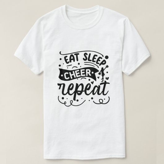 Eten Slapen Juichen Herhalen T-shirt (Design voorkant)