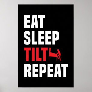 Eten, slapen, kantelen, herhalen - Pinball Poster