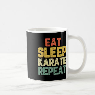 Eten Slapen Karate Herhalen Grappig Koel Liefhebbe Koffiemok