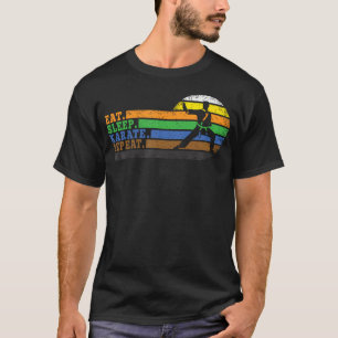 Eten Slapen Karate Herhalen T-shirt