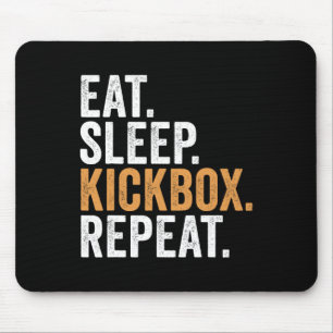 Eten Slapen Kickboksen Herhalen Funny Kickboksen Muismat