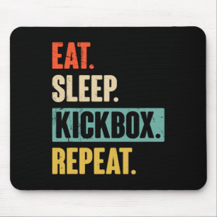 Eten Slapen Kickboksen Herhalen Retro Kickboksen B Muismat
