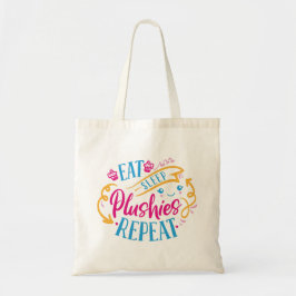 Eten Slapen Knuffels Herhalen | Grappig Kleurrijk  Tote Bag
