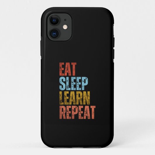 ETEN SLAPEN LEREN HERHALEN Case-Mate iPhone CASE (Achterkant)