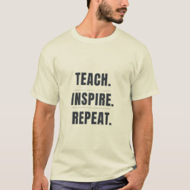 Eten Slapen Lesgeven Wiskunde Herhalen Grappige Wi T-shirt