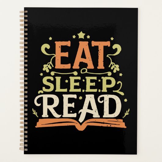 Eten Slapen Lezen, Grappig Lezen Planner (Voorkant)
