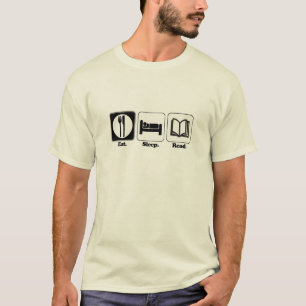 eten slapen lezen t-shirt