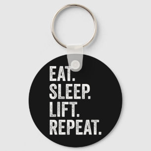 Eten Slapen Lichten Herhalen Fitness Bodybuilding  Sleutelhanger