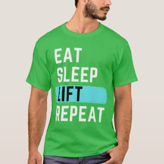 Eten Slapen Lichten Herhalen jongen T-shirt