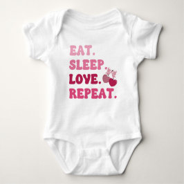 Eten Slapen Liefde Herhalen Valentijnsdag Kersenha Romper