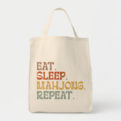 Eten Slapen Mahjong Herhalen Tote Bag (Voorkant)