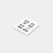 Eten. Slapen. Malen. Herhalen Post-it® Notes (Schuin)