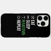 Eten. Slapen. Martinis. Herhalen. Case-Mate iPhone Case (Achterkant (horizontaal))