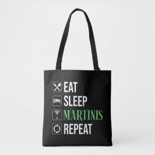 Eten. Slapen. Martinis. Herhalen. Tote Bag