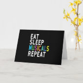 Eten Slapen Musical Repetitie, Broadway Acteren Ca Kaart (Gele Bloem)