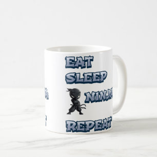 Eten, slapen, ninja, herhalen koffiemok
