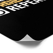 Eten Slapen Oefenen Herhalen Poster (Hoek)