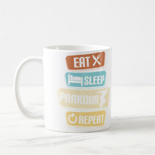 Eten Slapen Parkour Herhalen Parkour Koffiemok