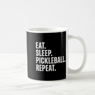 Eten slapen pickleball herhaal grappig speler cade koffiemok