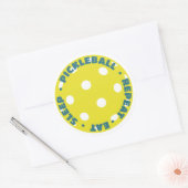 ETEN, SLAPEN, PICKLEBALL, HERHAAL RONDE STICKER (Envelop)