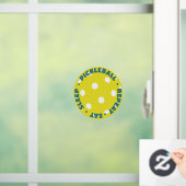 ETEN, SLAPEN, PICKLEBALL, HERHALEN RAAMSTICKER (Huis)