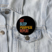 ETEN SLAPEN POMPOEN HERHALEN RONDE BUTTON 7,6 CM (In situ)