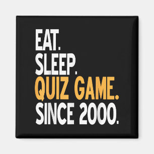 Eten Slapen Quiz Game Oude Gamer Leven Sinds 2000 Magneet