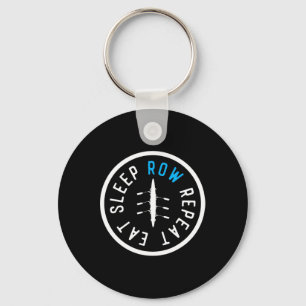Eten Slapen Roeien Herhalen Matching Crew Team Row Sleutelhanger