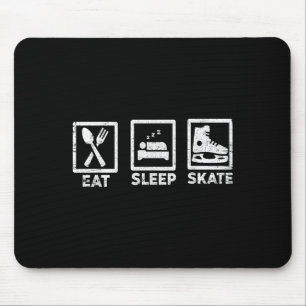 Eten Slapen Schaatsen Herhalen IJshockey Leven Min Muismat