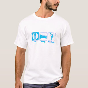 eten slapen schaatsen t-shirt