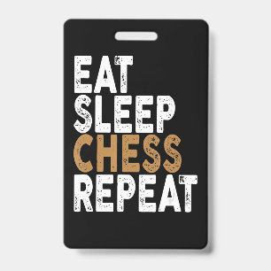 eten slapen schaken herhalen   schaken badge